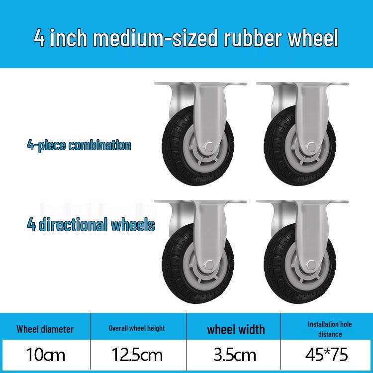 Heavy Duty Silent Swivel Caster Wheels (2-8 Inch) for Trolleys and Small Hand Trucks