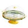 Cake Stand with Lid Footed Cake Plate Platter for Cookies Cupcake Cheesecake