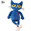 ZU Cartoon Character Pete the Cat Plush Doll Soft Stuffed Cats Toys Kawaii Blue Kitten For Girl Boy 15.5inch