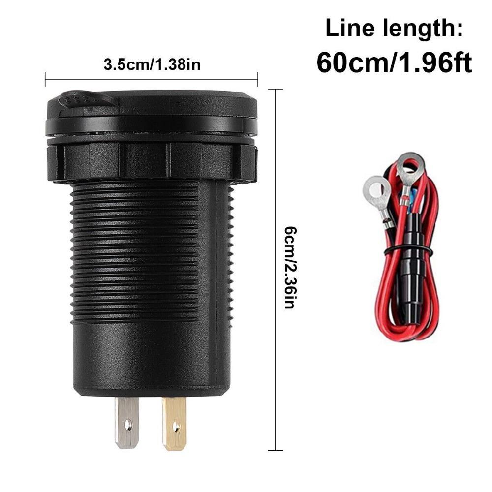 1set 12V USB C Charger Port Fast Car Charger PD & QC Outlet Socket for Boat RV Marine