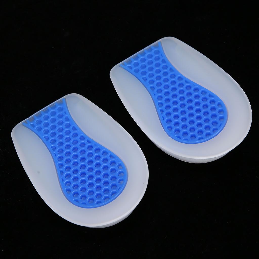 Heel Cup Silicone Insole Shoe Inserts Pad Shock Absorption Elastic Sport Shoe Cushion
