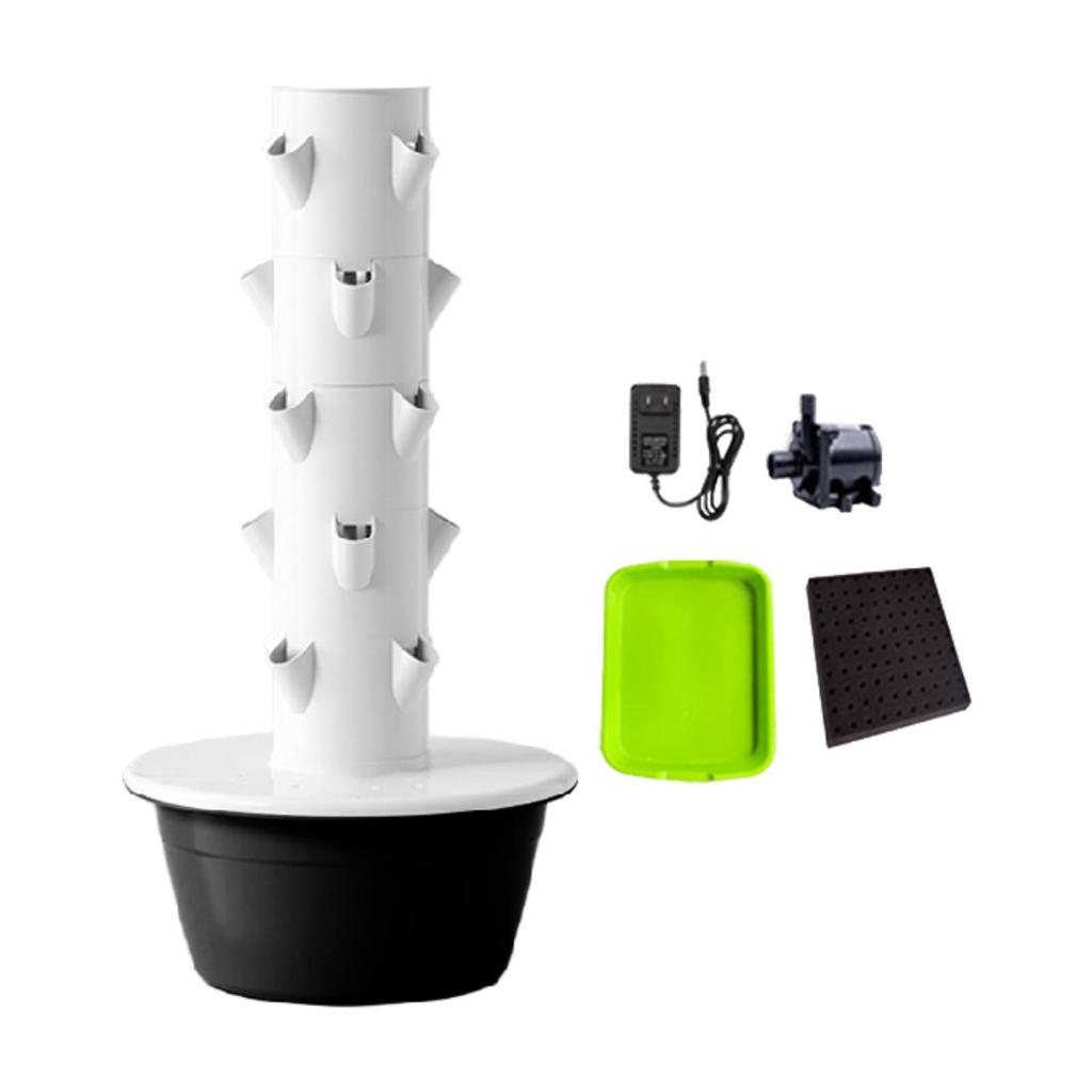 Hydroponics Growing System Hydroponic Tower High Yield Planting Tools Plant Germination Kit Vertical Planter for Strawberries