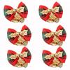 (10PCS)  5cm Bow Bells Decorations Christmas Tree New Year Holiday Party Decoration