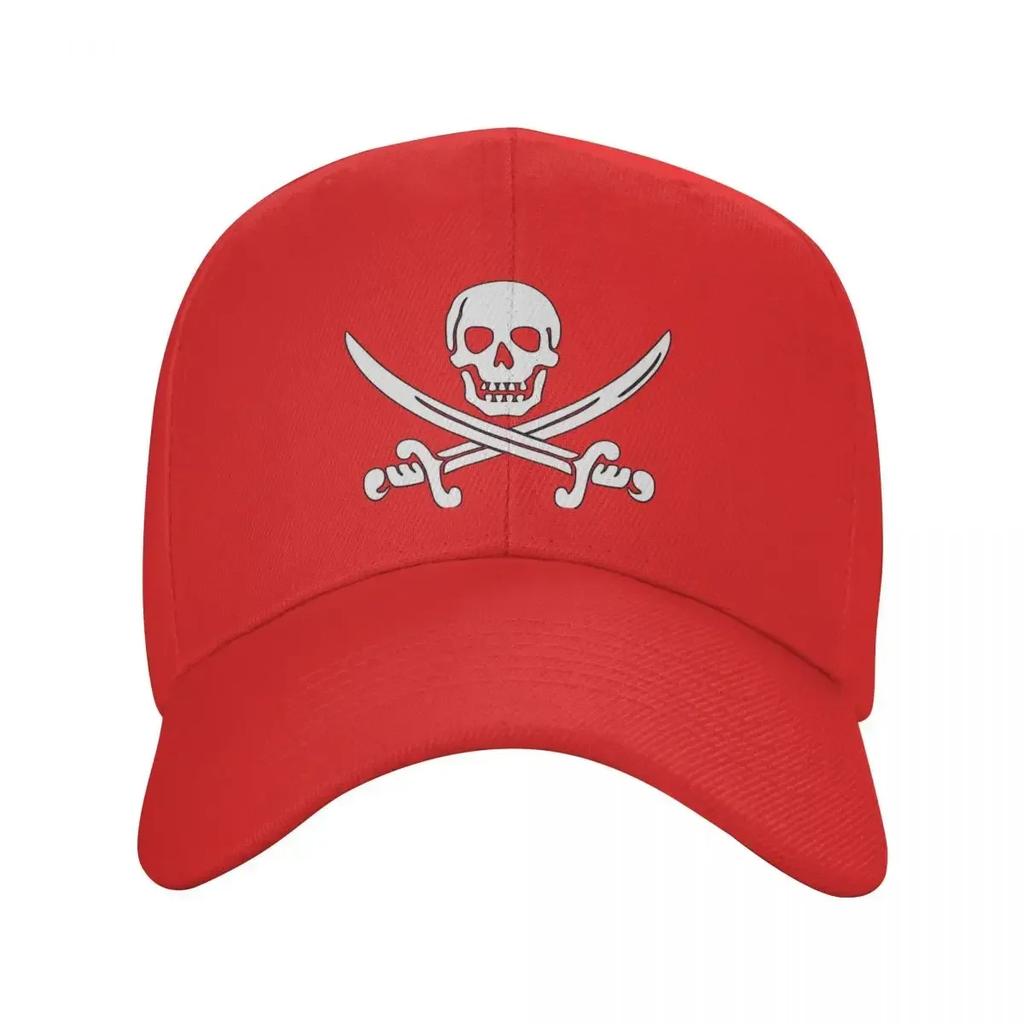 Classic Unisex Jolly Roger Skull Baseball Cap Adult Pirate Flag Adjustable Dad Hat for Unisex Women Sports Snapback Caps