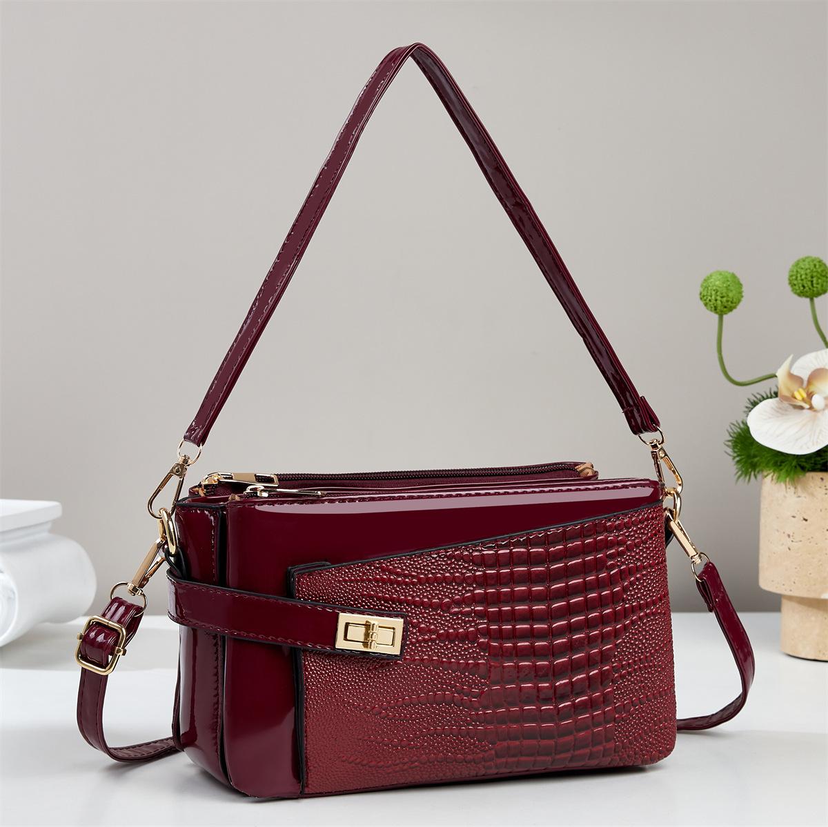 

New Fashion Women s Bag High Quality Elegant Crossbody Bag Trend Brand Ladies Shoulder Bag Designer Luxury Square Handbag 24x9x14cm