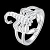 Copper Plated Rings For Women Scorpion Shape Ring Wedding Jewelry Unisex Ring For Lovers Christmas Gift  Stamp Copper Color