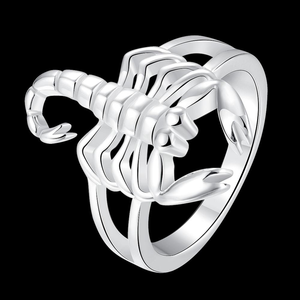 Copper Plated Rings For Women Scorpion Shape Ring Wedding Jewelry Unisex Ring For Lovers Christmas Gift  Stamp Copper Color