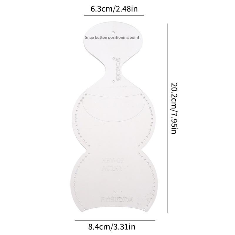 

1set Leather Craft Mini Coin Purse Small Wallet Acrylic Template DIY Leather Tool Set For Handmade Mini Wallet Making Beginners