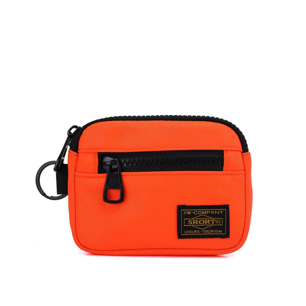 Unisex Oxford Cloth Coin Purse: Workwear Style Card Holder & Multifunctional Earphone Hanging Bag