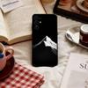 Black Mountain INS Design Phone Case Soft black For Samsung S25,S24,S21,S22,S23,S30,Ultra,S20,Plus,Fe,Lite