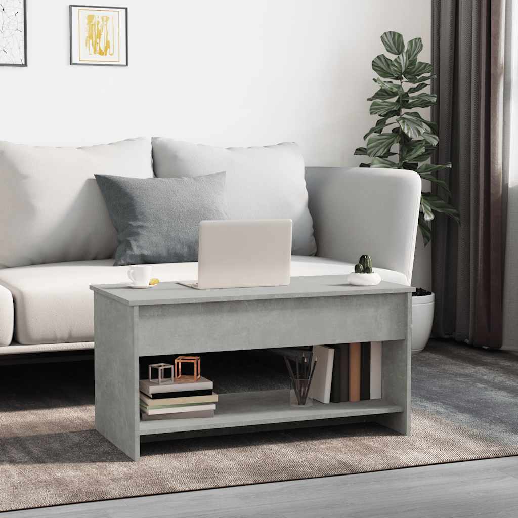 Vidaxl Couchtisch, Beton Grau, 102X50X52,5 Cm