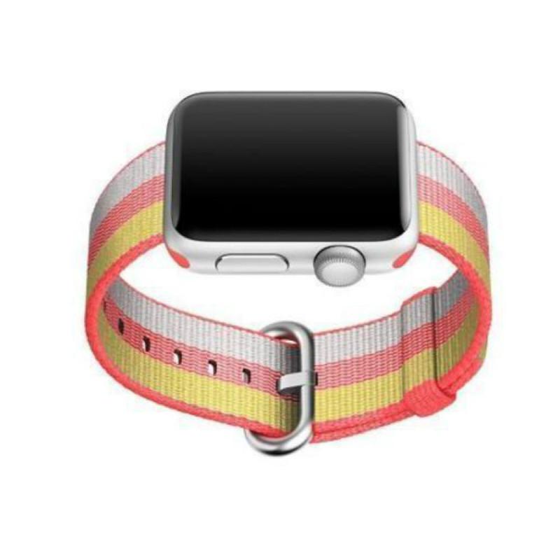 Bracelet en Nylon Sport pour Apple Watch 38mm 42mm Tissage Respirant pour Usage Actif