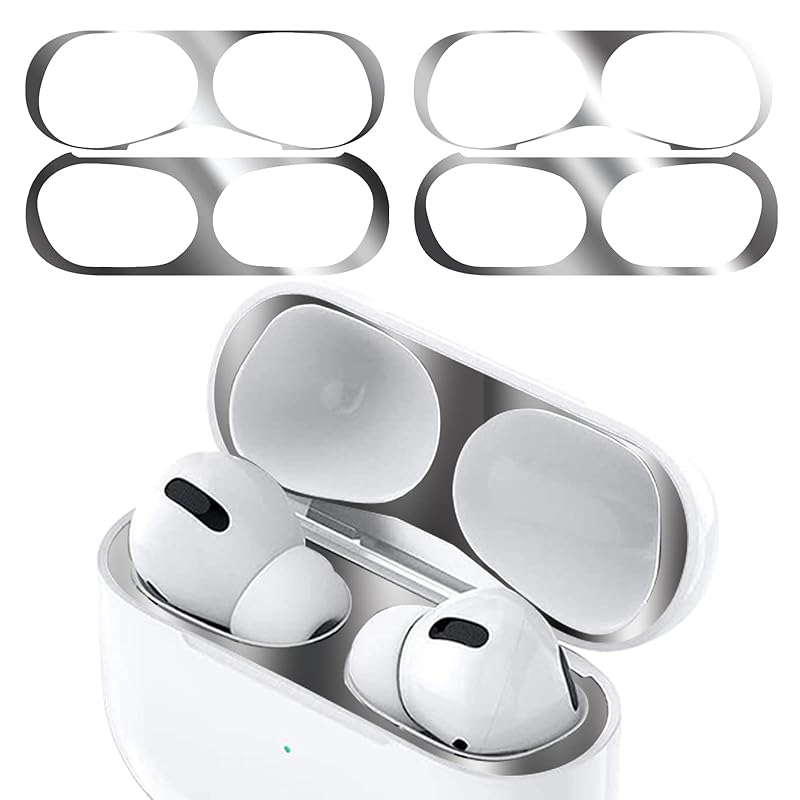 

ANYOI AirPods Pro/AirPods Pro2 for dust guard [2 sets 0.02mm Ultra thin] air pods For Pro guard cover Failure prevention adsorption dust rubbish metal