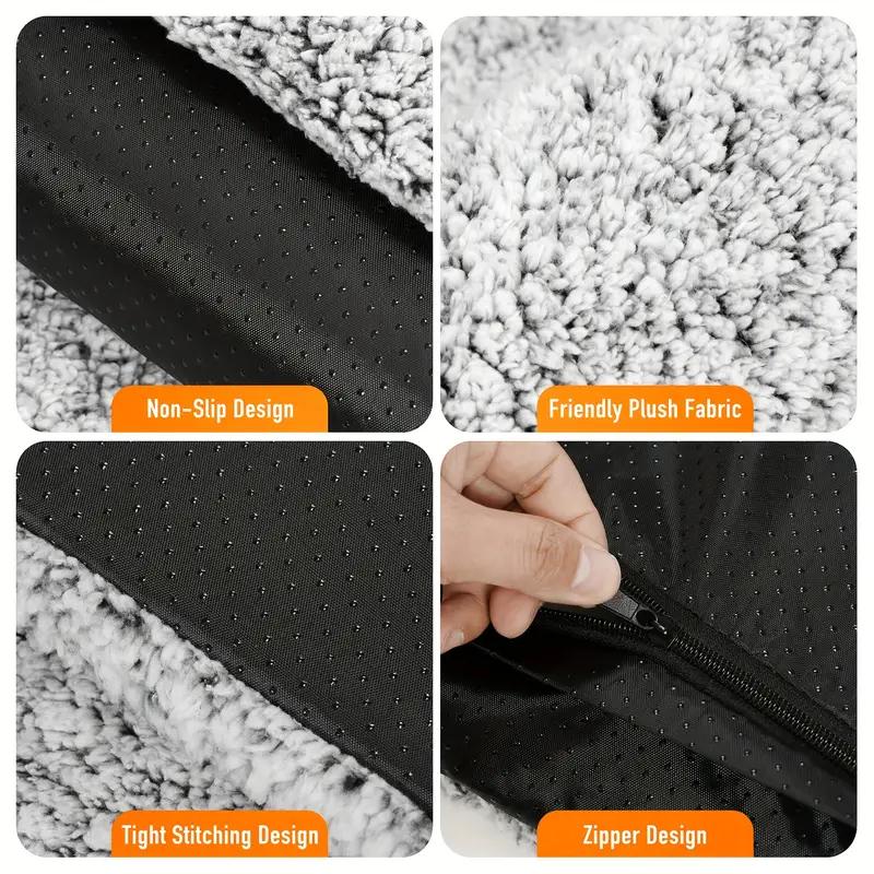 Newest Cozy Thermal Cat Dog Bed Mat Extra Warm Pet Pad, All Seasons Use Indoor Outdoor Removable Washable Cover,Non-Slip Bottom