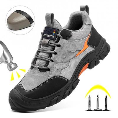 BIGTREE Stahlkappe Durchstichfeste Sicherheitsschuhe Unzerstörliche Herren Arbeitsschuhe Sicher Bequem Bauarbeitsstiefel