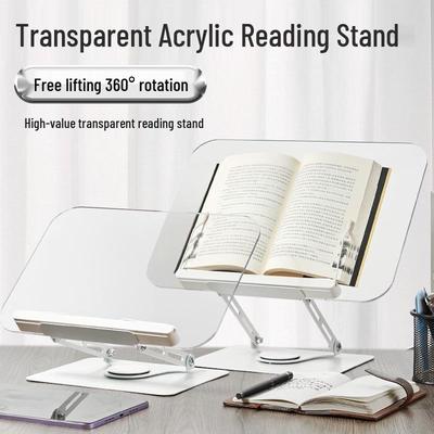 Acrylic Transparent Reading Stand Bookshelf: Multifunctional Desktop Picture Book Holder for Children