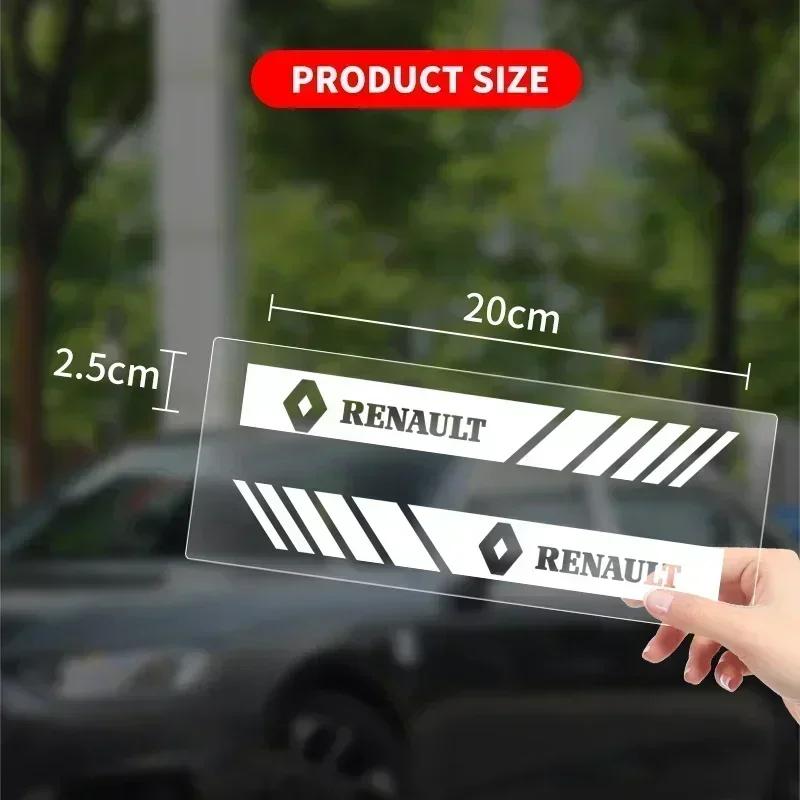 2pcs Car Rearview Mirror Side Decal Stripe Sticker Vehicle Body Accessories for Renault RS Koleos Duster Megane 2 Logan clio 5 S666