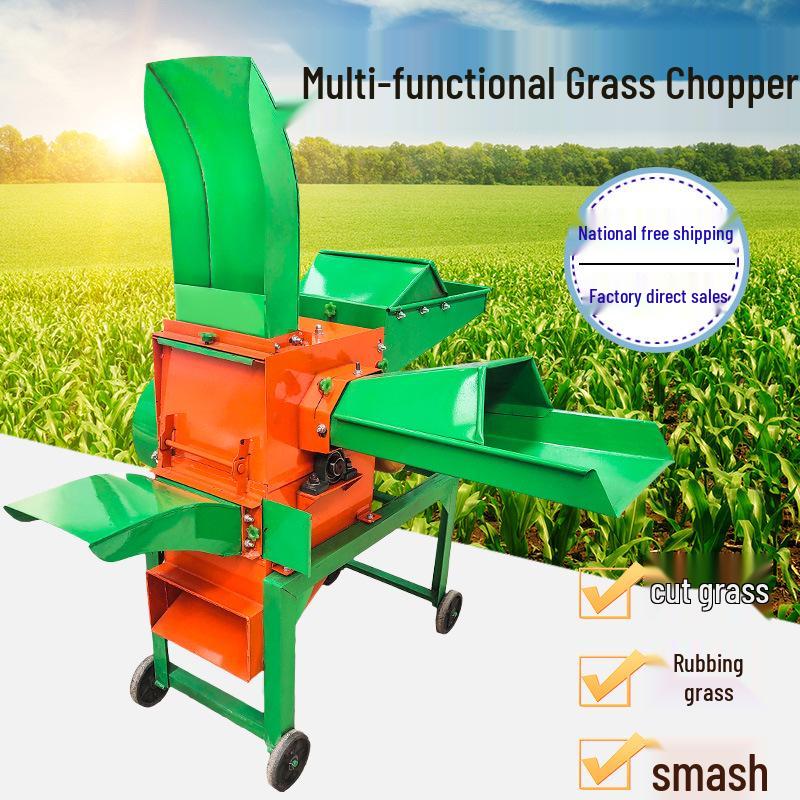 Compact Multi-Purpose Feed Chopper for Dry & Wet Straw - Ideal for Sheep and Cattle Farming