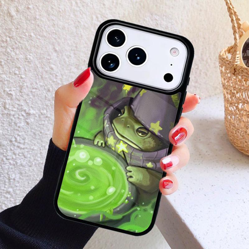 Witch Frog Phone Case For iPhone 17 Air 16 15 14 13 12 11 Pro Max Plus