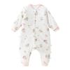 Warm Cotton-Blend Baby Sleeping Bag Onesie for Boys & Girls: Split Leg, Suitable for Spring, Autumn & Winter