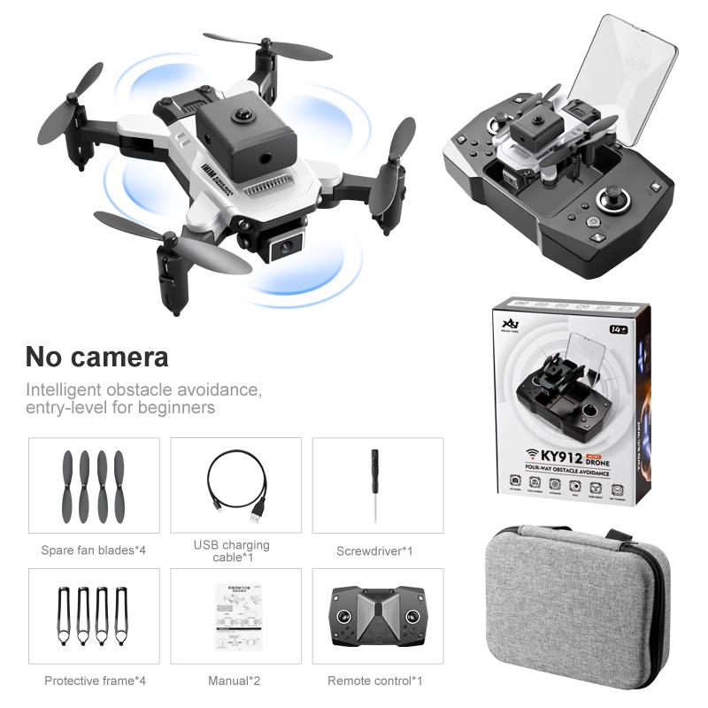 KY912 Mini Drone Portable Drone with Camera 4K Dual Camera Professional Drone Smart Tracking Drone WIFI HD Transmission Drone
