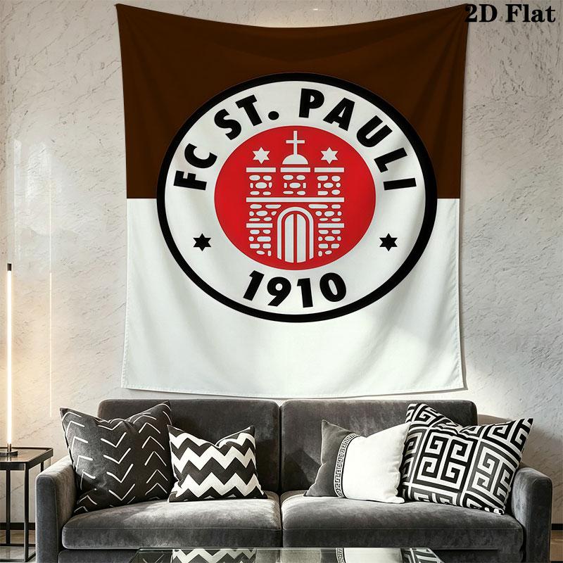 St. Pauli Club Wandbehang Bedruckte Stoffdecke Dekorative Wandteppiche für Schlafzimmer Wohnzimmer Heimdekoration