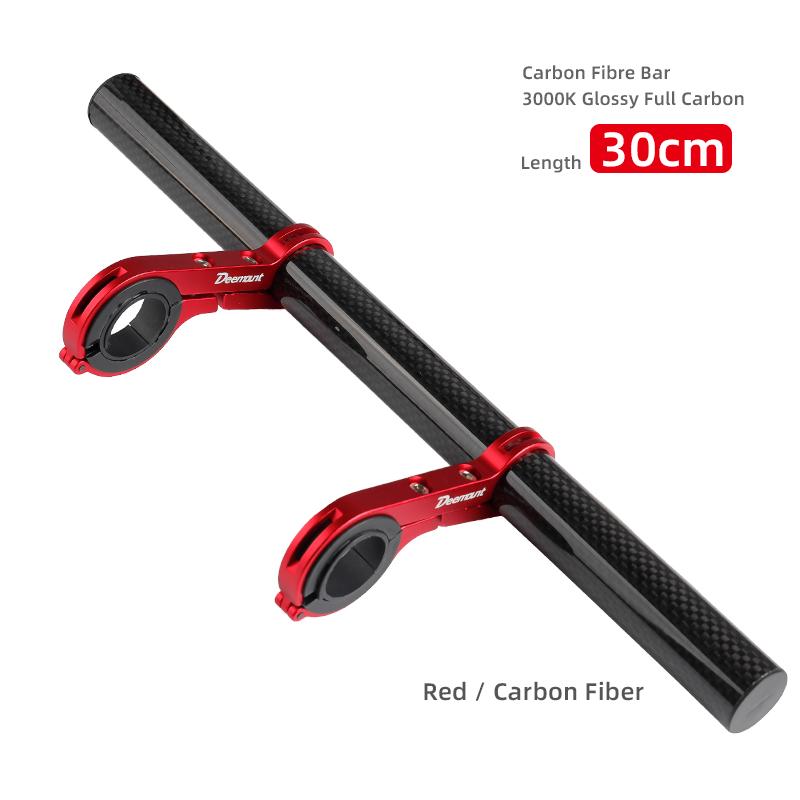 10/20/25/30cm Bicycle Handlebar Extended Bracket Bike Headlight Mount Bar Computer Holder Lamp Support Rack Alloy Fiber Stand