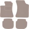 Beige Velours-Fußmatten für: Volvo 440 / 460 Limousine (1988–1996)