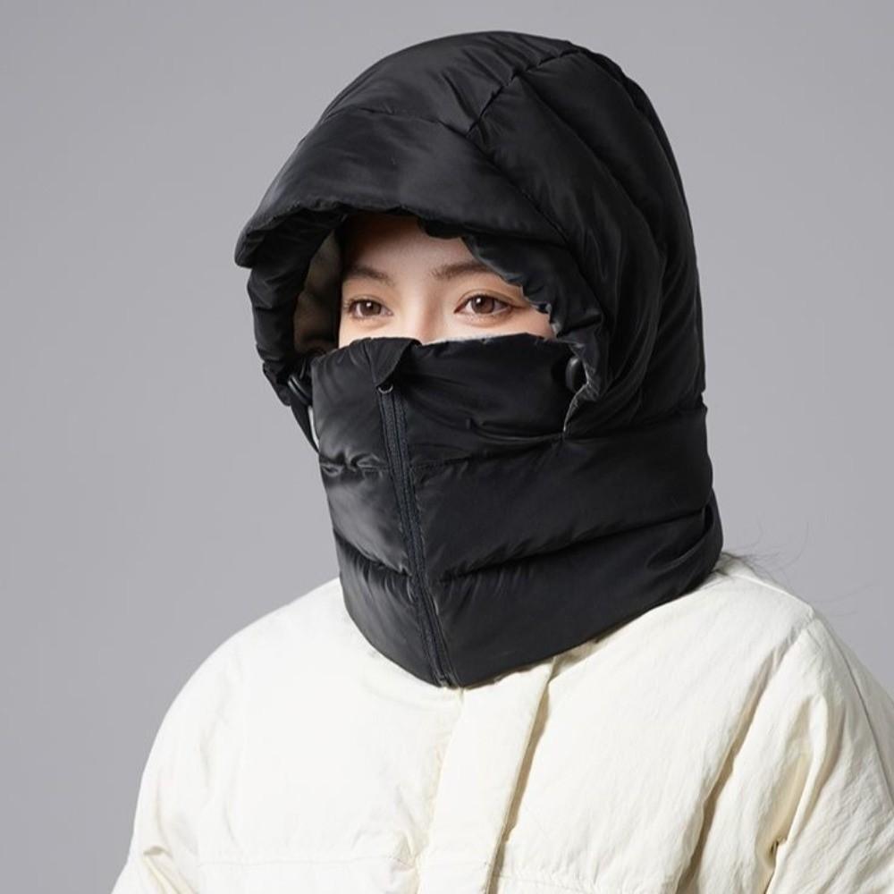 Windproof Warm Scarf Face Mask Keep Warm Lei Feng Hat Portable 3-in-1 Winter Cycling Hat  Skiing