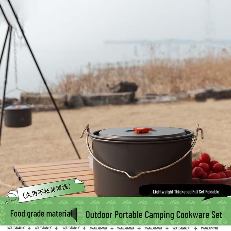 5,5L tragbarer Outdoor-Camping-Hängekochtopf