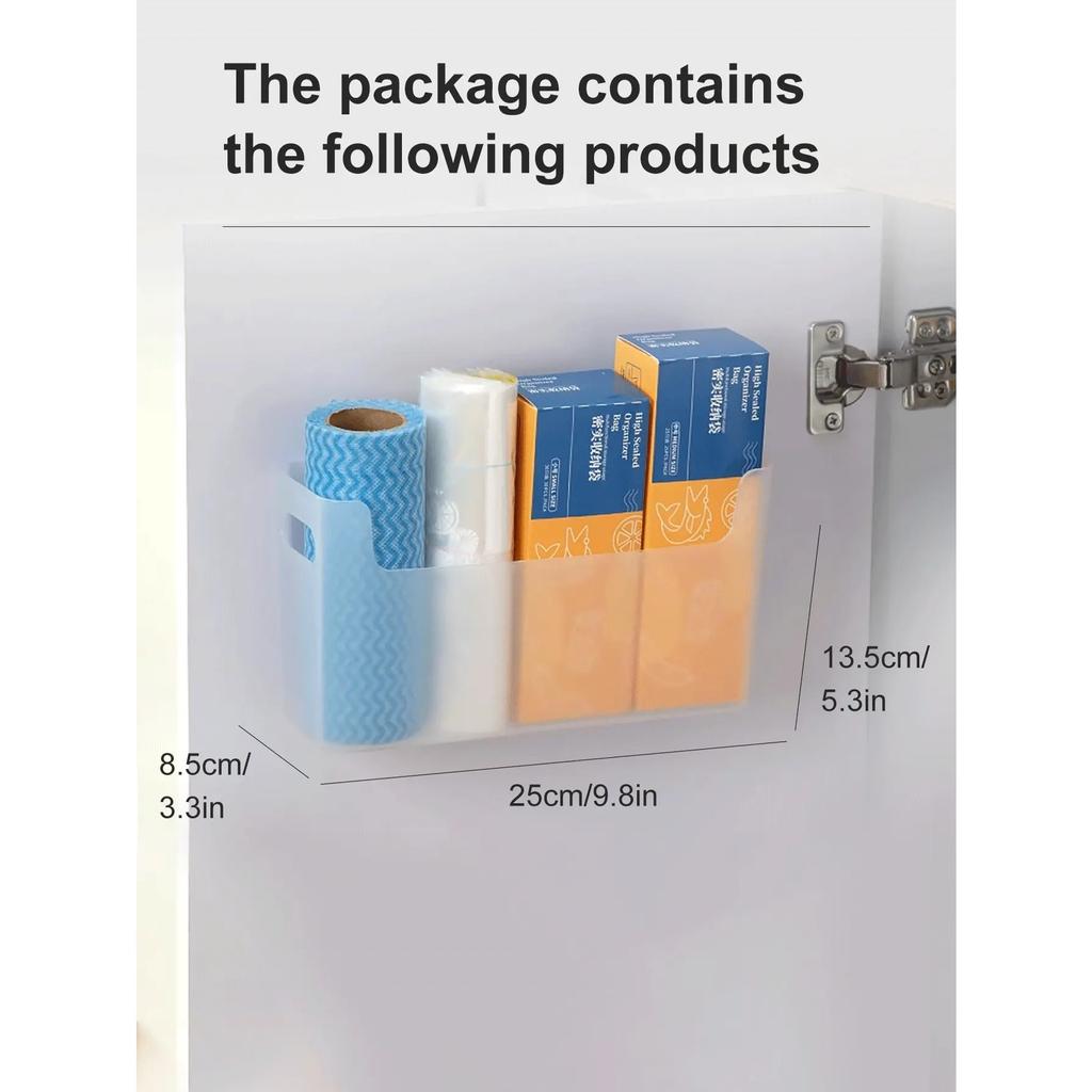 Plastic Bag Storage Box Multifunctional Trash Bag Container Garbage Bag Holder Kitchen Cabinet Storage Organizer