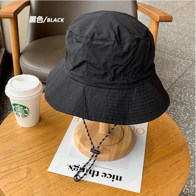 

Protable Waterproof Quick Drying Sunhat Fisherman Unisex Outdoor Summer Anti-UV Protection Camping Hiking Cap Panama Bucket Hat One Size чорний