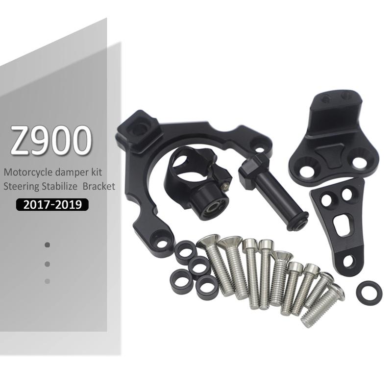 New Motorcycle For KAWASAKI Z900 Z 900 2017-2019 2018 Steering Damper Bracket Stabilizer Linear Mount Support Kit