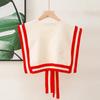 Solid Color Neck Shawl Warm Detachable Collars Scarf New Knitted Shawl  Autumn Winter