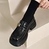 Black Platform British Style Small Leather Shoes Women's Autumn New Retro Versatile Mary Jane