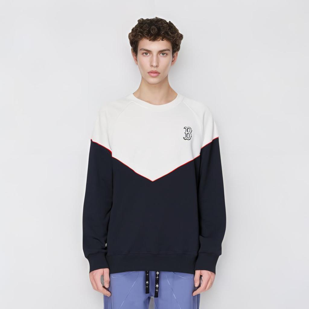 New MLB Sweatshirt Unisex Navy Blue 31MT0A041-43N