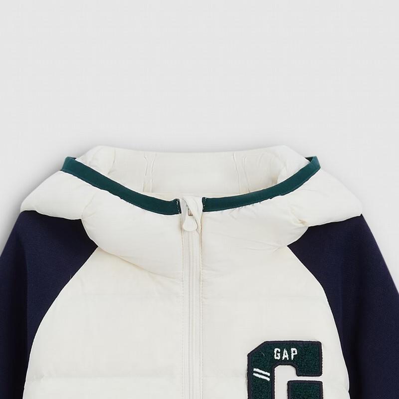 Gap Boys' Vintage Colorblock Hooded Down Jacket