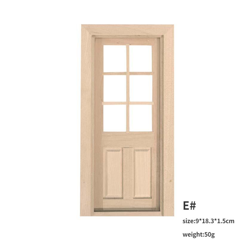 

1:12 кукольный домик DIY двери окна мебель миниатюры DIY деревянная дверь аксессуары для кукольного домика ролевые игры игрушка для детей E