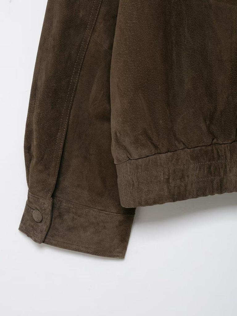 European & American Women's Faux Fur Suede Jacket Coat