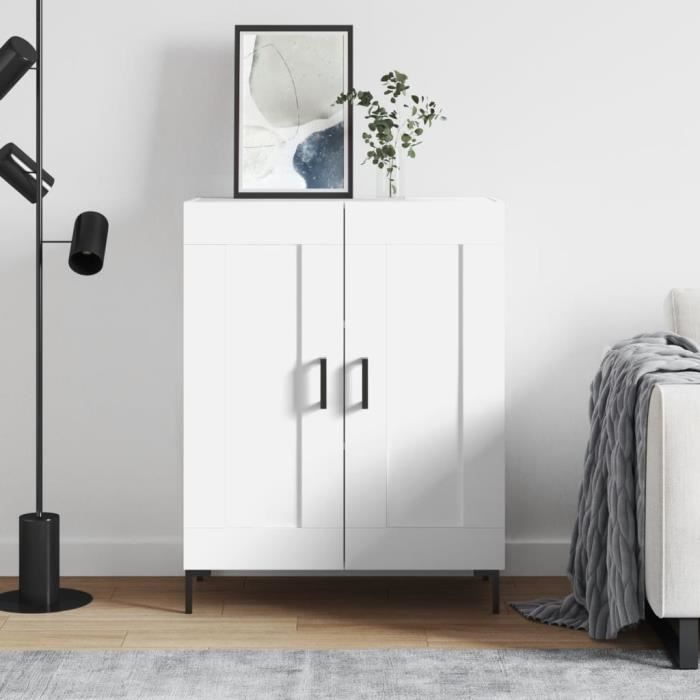 VidaXL Buffet blanc 69,5x34x90 cm bois d'ingénierie 830196