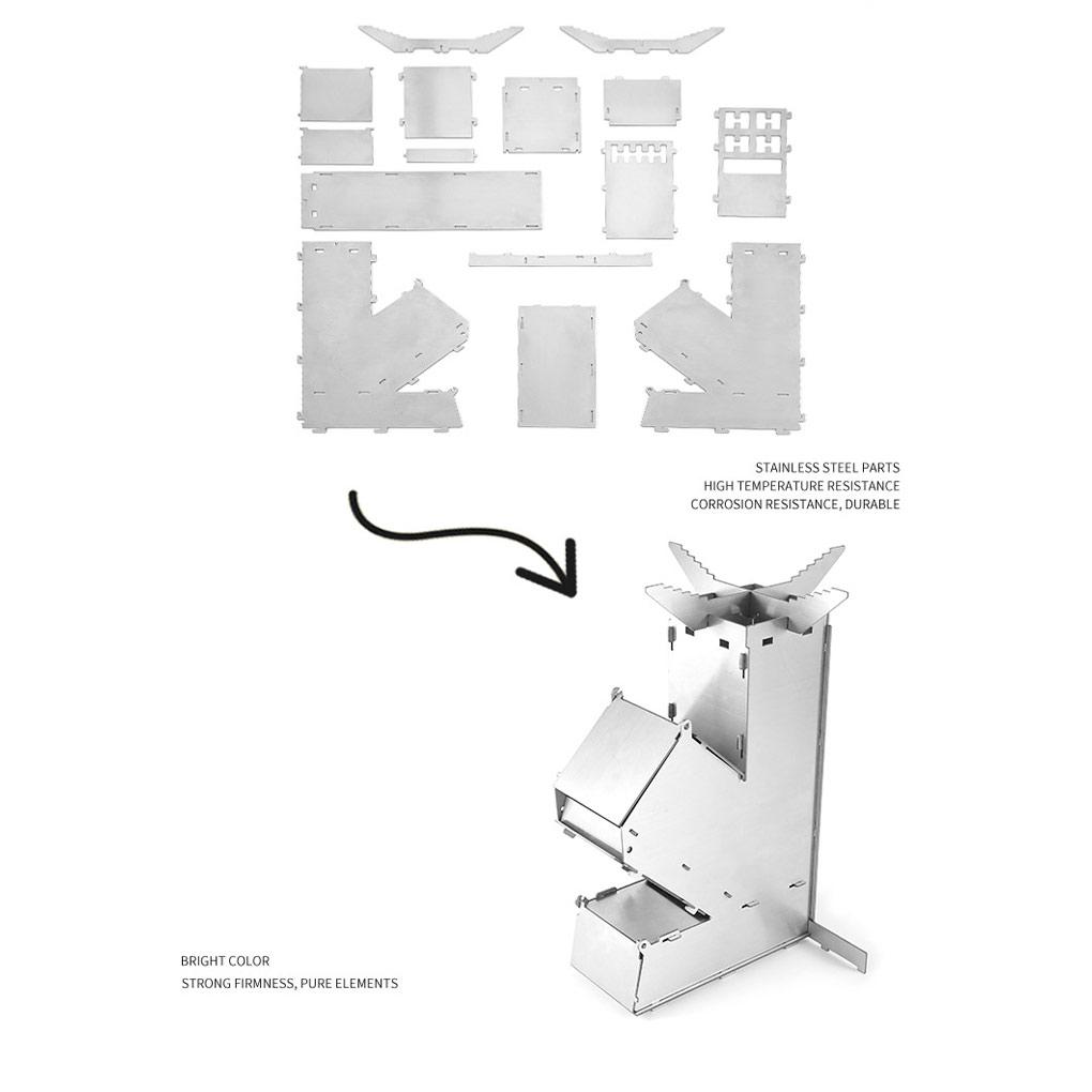 Stove Solid Furnace Split Detachable Portable Stoves Supply Accessory