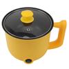 Electric Noodle Cooker Yellow 1.8L 2 Speed Adjustment 600W Automatic Power Off Anti Stick with