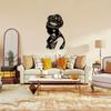 1pc African Woman Metal Wall Art Queen Hanging Black Decor Halloween Christmas New Year Gift