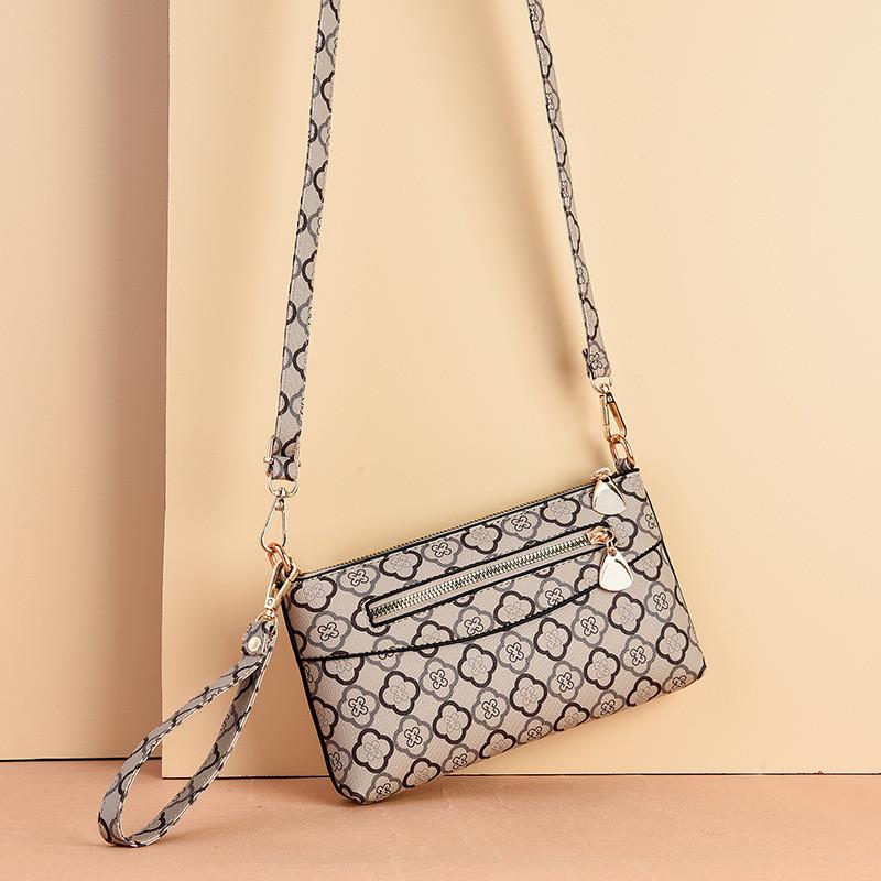 Borsa a tracolla da donna minimalista con dettaglio cucito per uscite casual