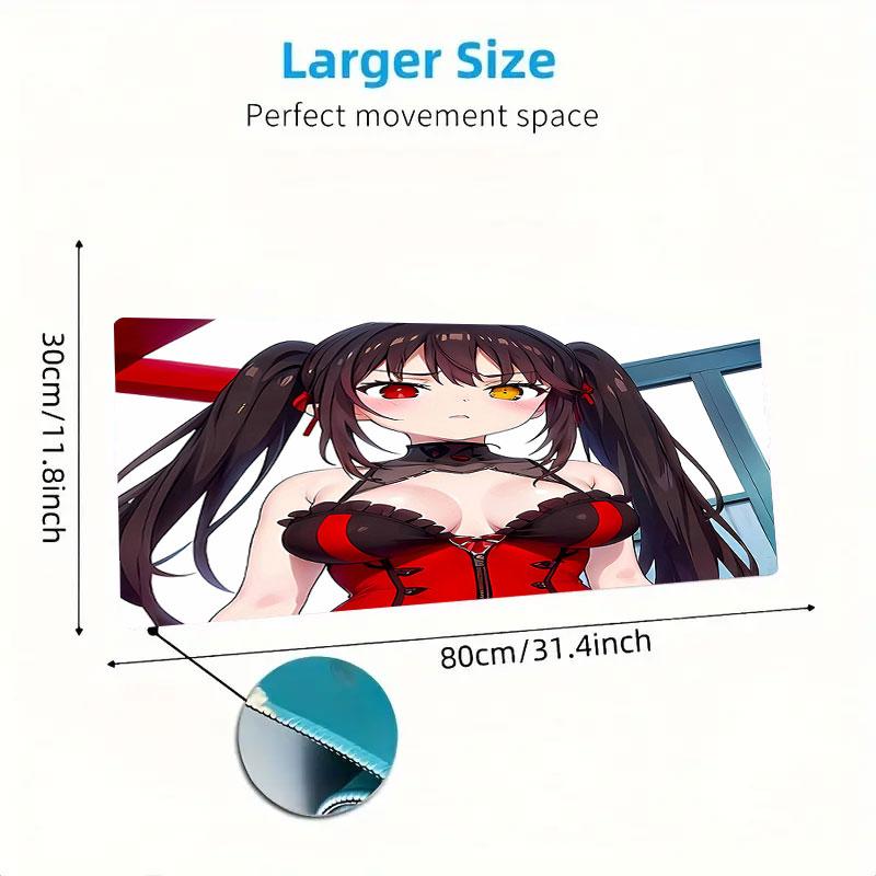 Black Fantasy Large Size Mouse Pad Large Gaming Table Cushion Nonslip Laptop Tablet Big Mousepad Xxl Mat Mini Pc Playmat With Lock Edge