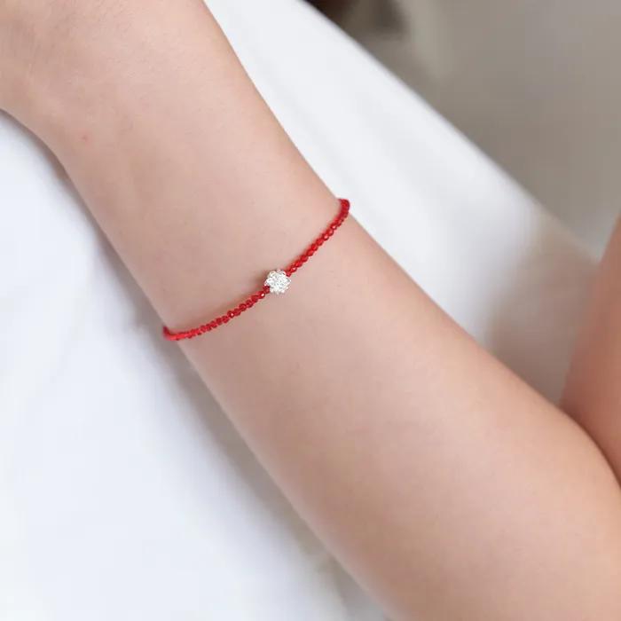 simple flower beads bracelete 2color JB012