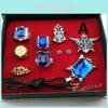 Fantastiskt Black Butler Kuroshitsuji Ciel Phantomhive Cosplay Ringar Halsband Och Öronhänge Set För Modeentusiaster