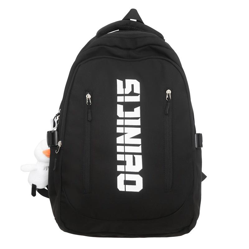 

Рюкзак для кампуса, женский, для старшеклассников, учащихся младших классов, школьный рюкзак большой вместимости, мужской чёрный