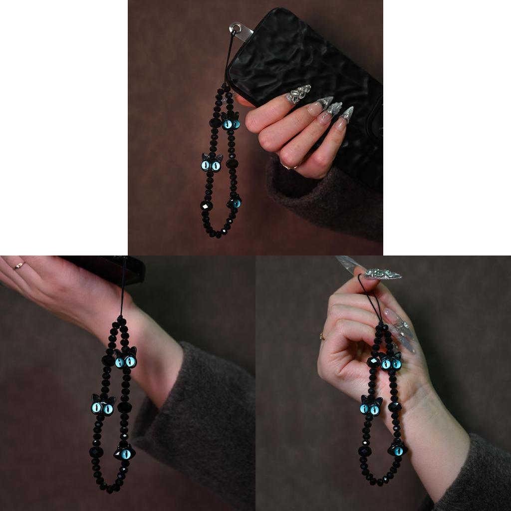 Monster Cat Phone Lanyard Pvc Wrist Strap For Men Women Smartphone Accessory