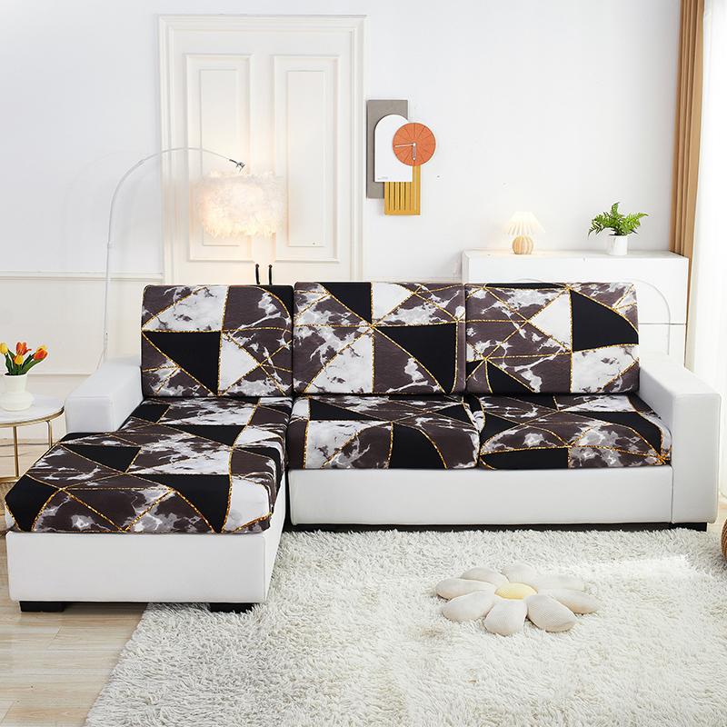 Stretch Sofa Seat Cushion Cover Furniture Protector Slipcover Sofa Covers for Living Room Soft Flexibility with Elastic Bottom